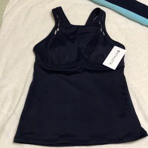 Athleta Swim Tankini NWT size 38B/C Navy Blue